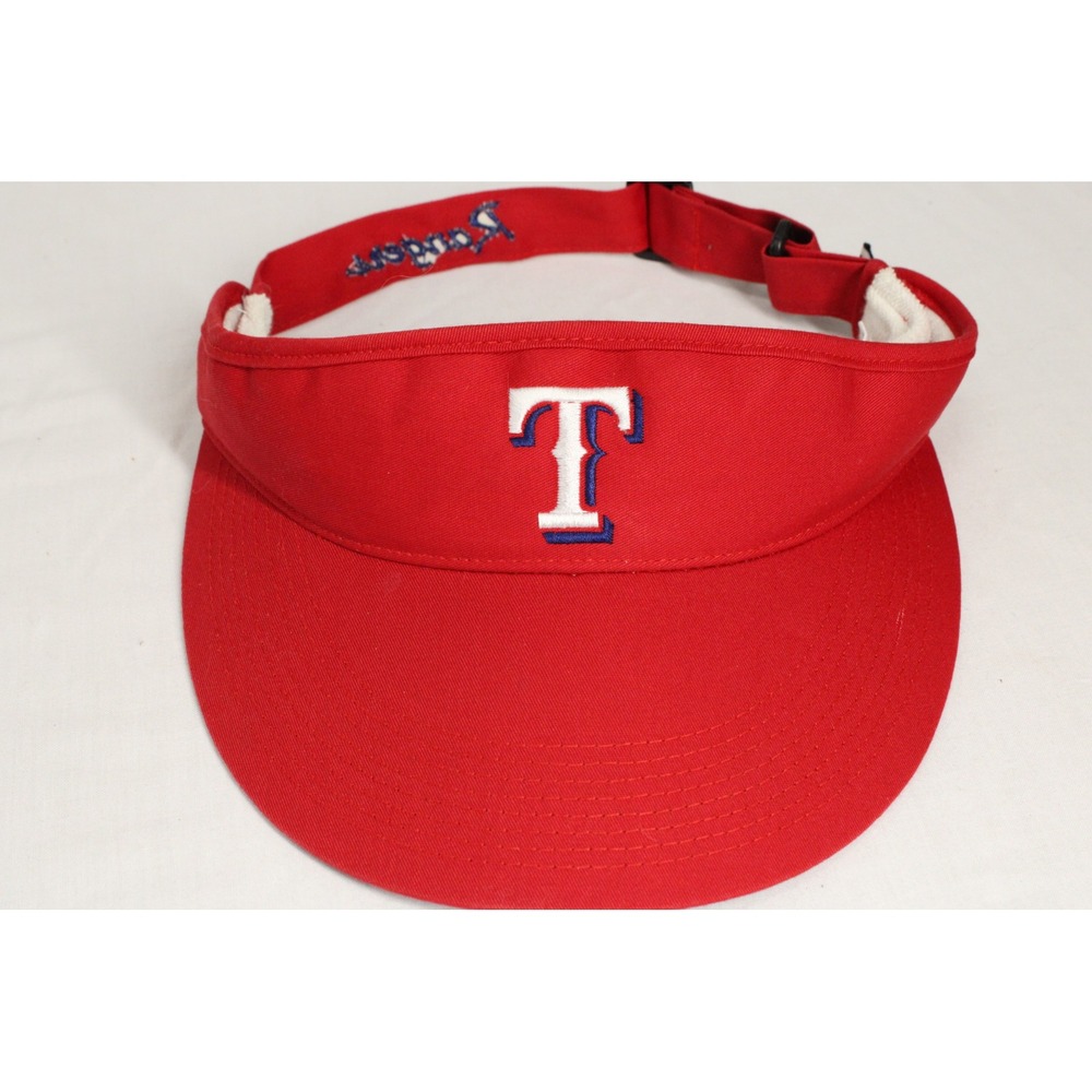 Sports Specialties Texas Rangers Visor Unisex OSFA Red Cotton Blend Vintage MLB